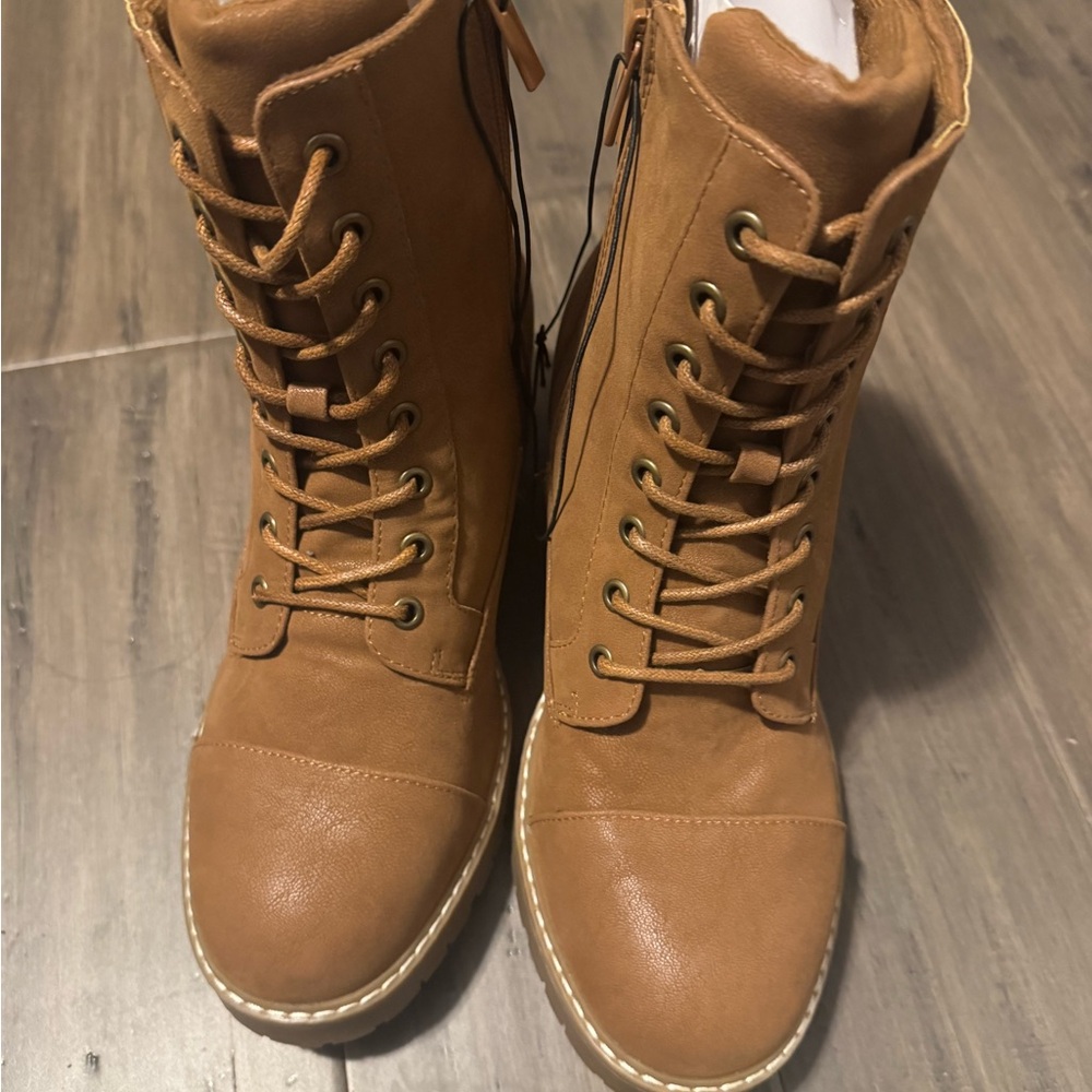 Torrid Brown Lace-Up Boots